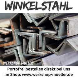 Winkelstahl gleichschenklig schwarz